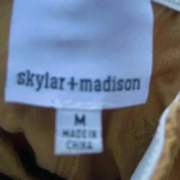 Skylar + Madison women’s mustard yellow corduroy wide leg pants wide waist - Picture 6 of 6